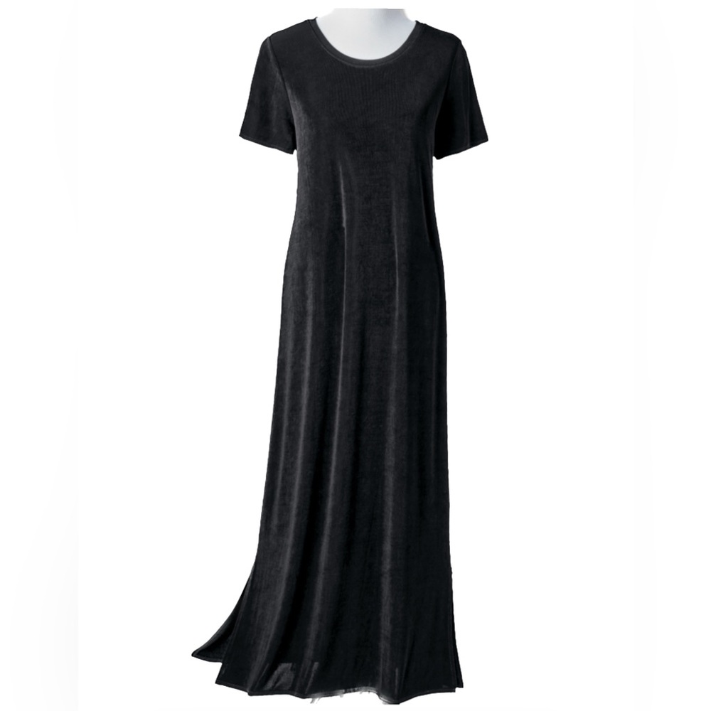 Coldwater Creek Black Travel Knit Elbow Sleeve Dress Size
XS (Misses 4) NWT